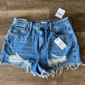 Retro high rise cutoff Jean shorts